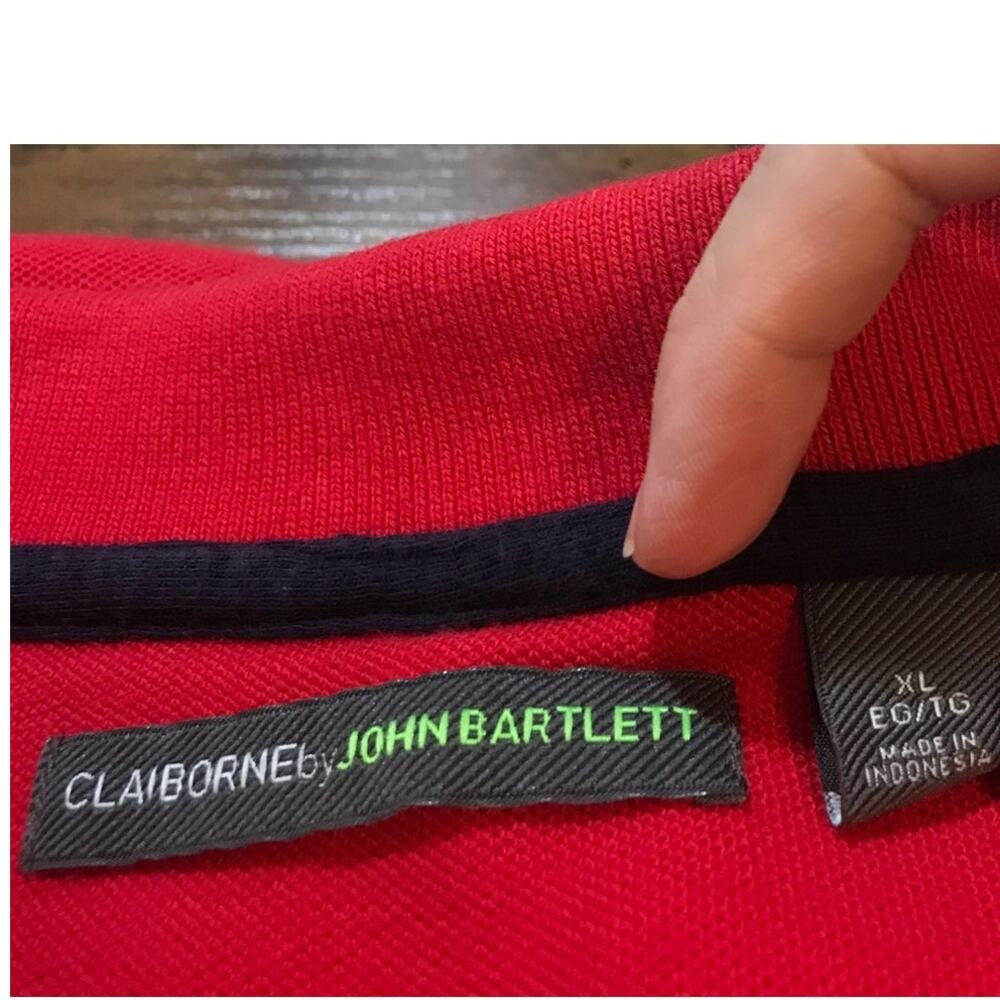 John Bartlett Striped Collared Button Up Short Sl… - image 3